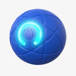 Blauer interaktiver Hundeball 'PureMotion' mit LED-Licht – sorgt für abwechslungsreichen Spielspaß und Bewegung – HUNDESCHATZ™