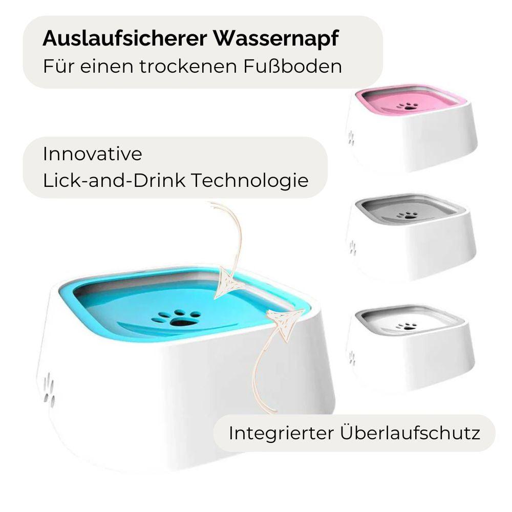 Der HUNDESCHATZ auslaufsichere Wassernapf für Hunde sorgt für sauberes und tropffreies Trinken, ideal für unterwegs und zu Hause. Das innovative Design verhindert das Verschütten von Wasser und reduziert das Risiko von nassen Böden. Hergestellt aus robustem, hochwertigem Material für eine lange Haltbarkeit. Einfach zu reinigen und perfekt für Reisen oder Autofahrten geeignet.