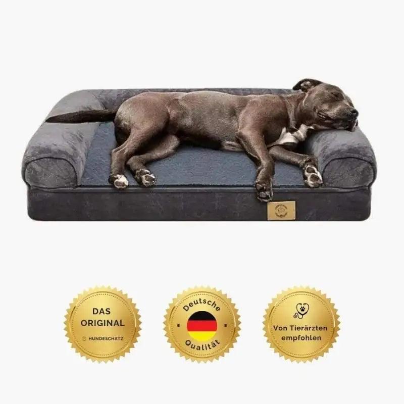 HUNDESCHATZ Hundebett und Hundeliege, Premium-Qualität, orthopädisch für optimale Unterstützung. Bietet Komfort und Entlastung für Gelenke, ideal für ältere Hunde und Hunde mit besonderen Bedürfnissen.