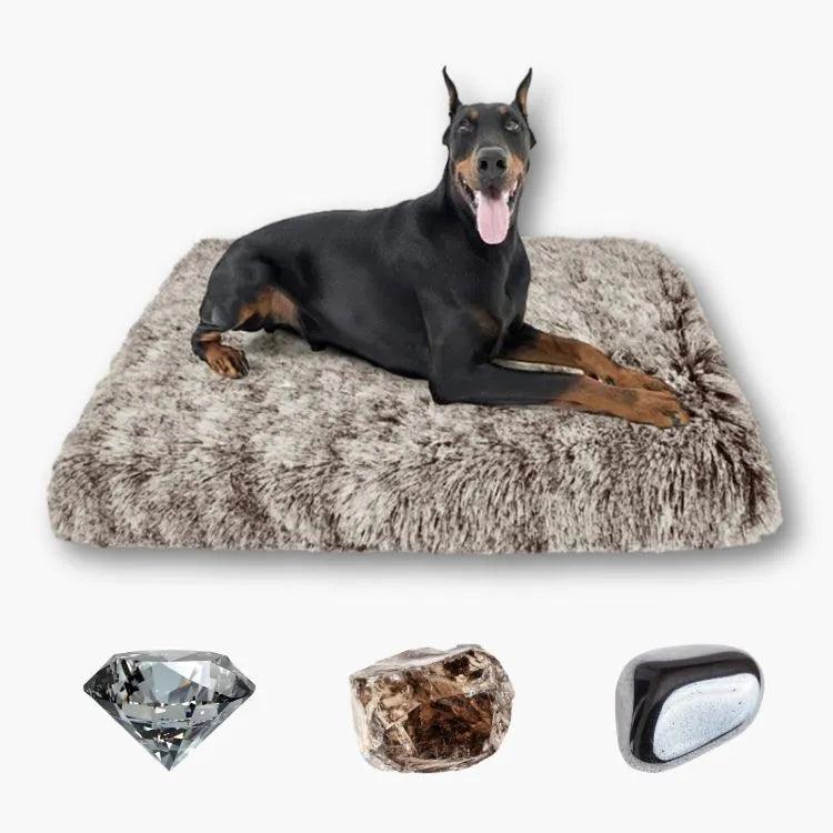 Das HUNDESCHATZ™ KOMFORT KORDSAMT-KISSEN "Gemstone" bietet Hunden einen gemütlichen und stilvollen Schlafplatz. Hergestellt aus weichem Kordsamt, sorgt das Kissen für maximalen Komfort und Wärme. Ideal als zusätzlicher Ruheplatz auf dem Sofa, im Hundebett oder direkt auf dem Boden. Das elegante Design passt perfekt in moderne Wohnräume und ist leicht zu reinigen. Ein Premium Hundebett für besondere Ansprüche.