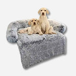 Flauschiges Hundebett fürs Sofa – HUNDESCHATZ™, gemütliches Hundebett in Sofastuhloptik, ideal für kleine Hunde zum Entspannen und Kuscheln.